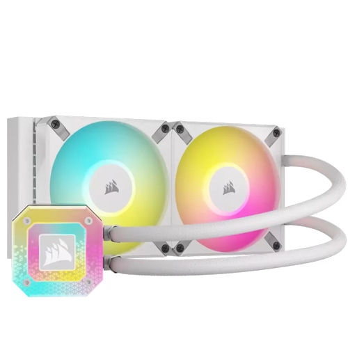 Corsair iCUE H100i ELITE CAPELLIX XT 240mm AIO (White)